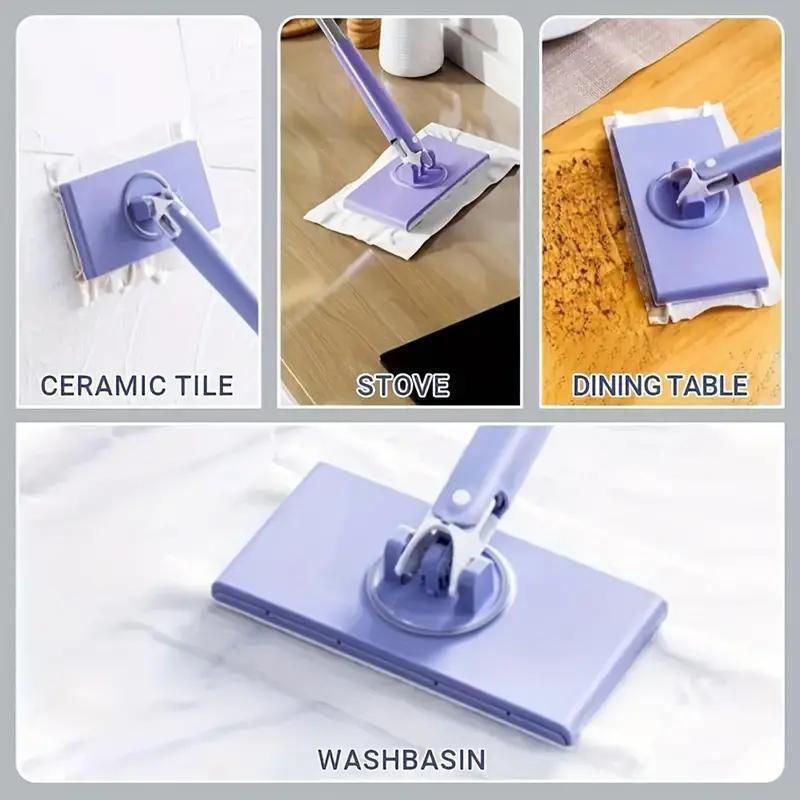 Tile & Counter Mop with Auto Cloth Grip