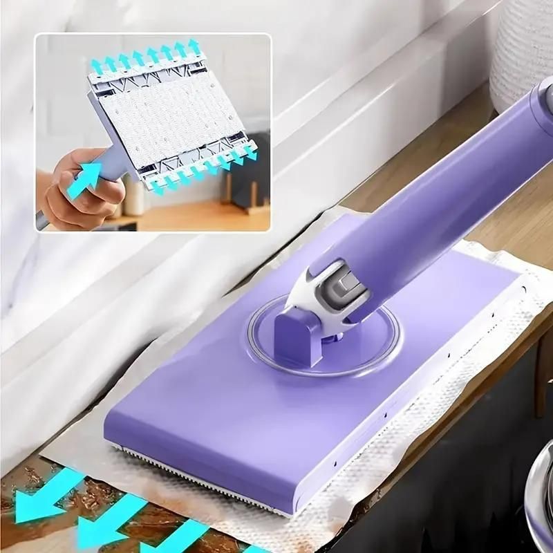 Tile & Counter Mop with Auto Cloth Grip